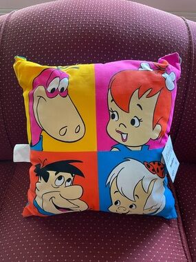 The Flintstones Pop Art Throw Pillow